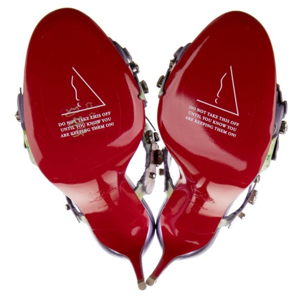 Christian Louboutin Flora 85mm crystal accent wedding heels RETAIL 2,995 - Picture 10 of 11